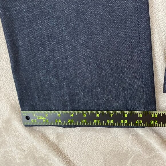 Talbots Womens Heritage Jeans 10P/30 Flared Casual Retro Blue Denim Dark Wash - Picture 4 of 14